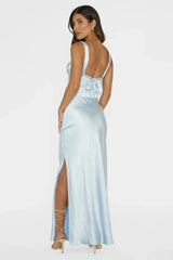 Sitara Tied Back Maxi Dress Blue