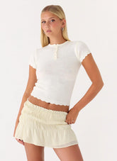 Kerrigan Knit Top - White